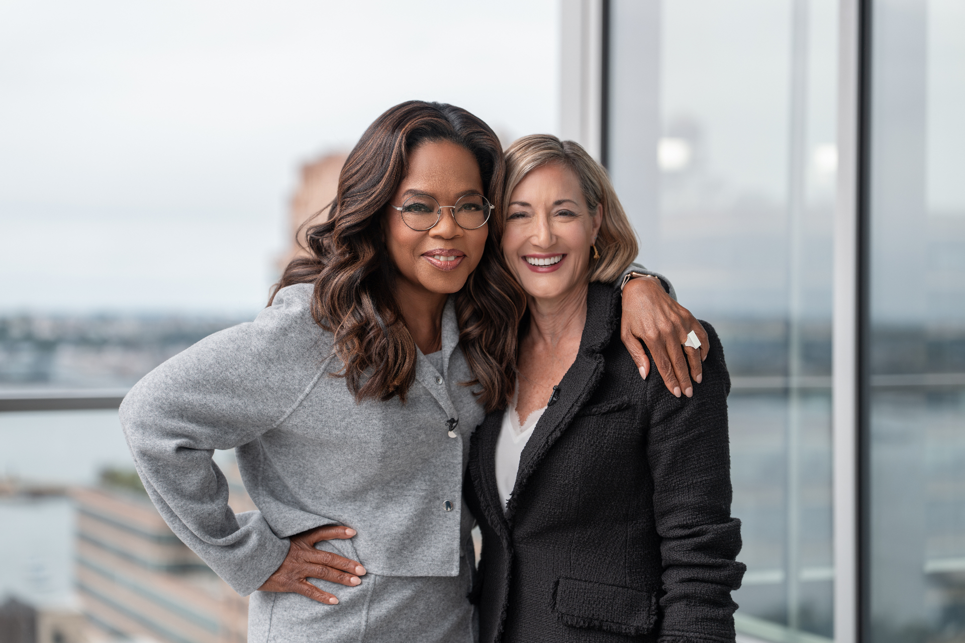 Susan E. Guthrie with Oprah Winfrey